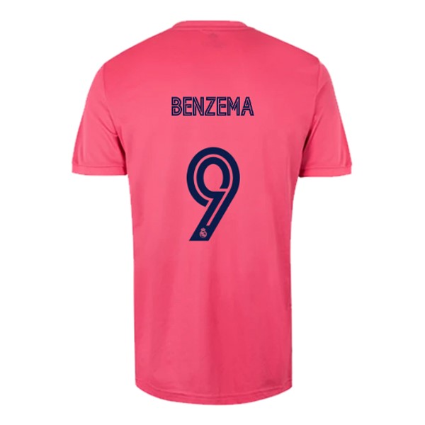 Camiseta Real Madrid Replica Segunda Ropa NO.9 Benzema 2020/21 Rosa